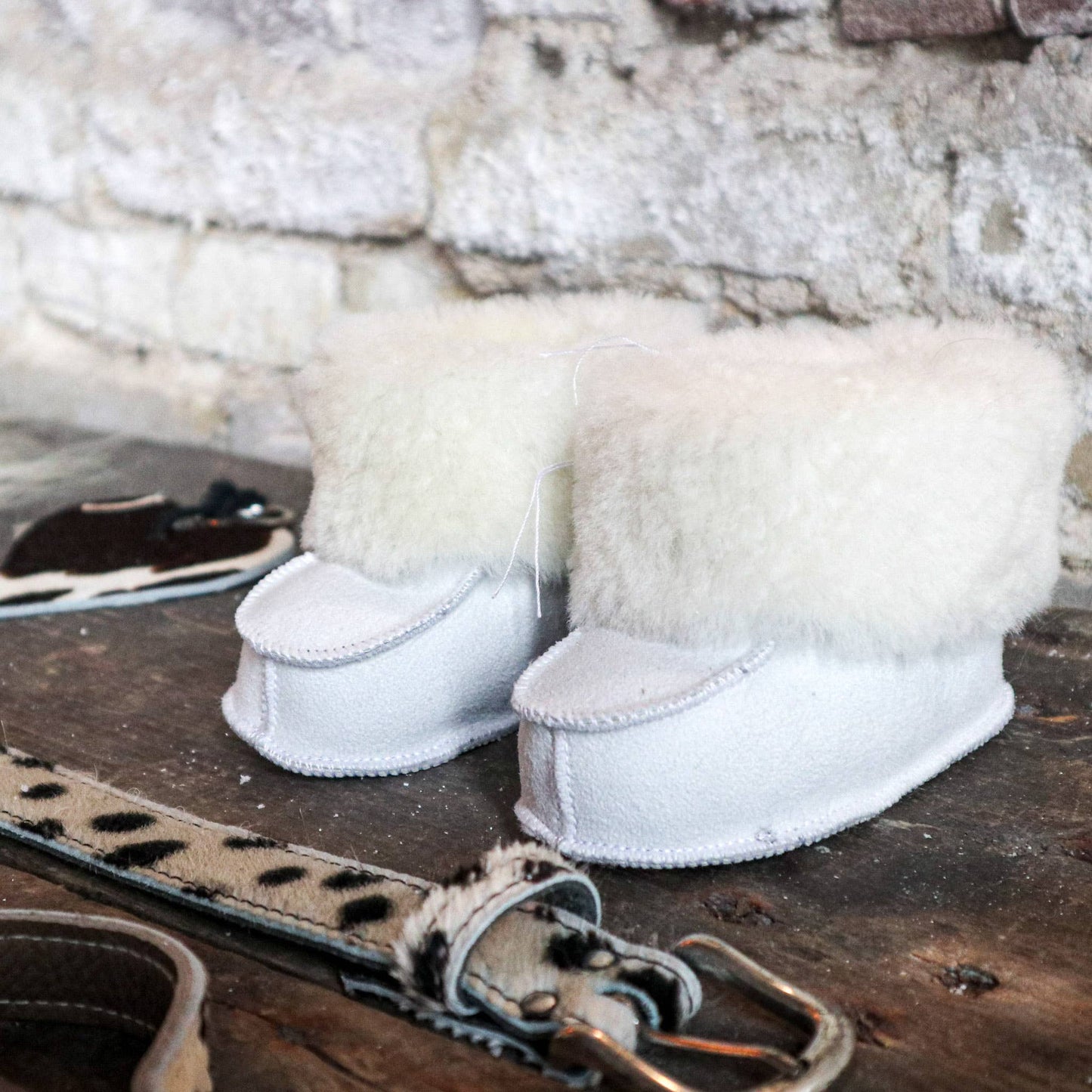 Sheepskin Baby Booties