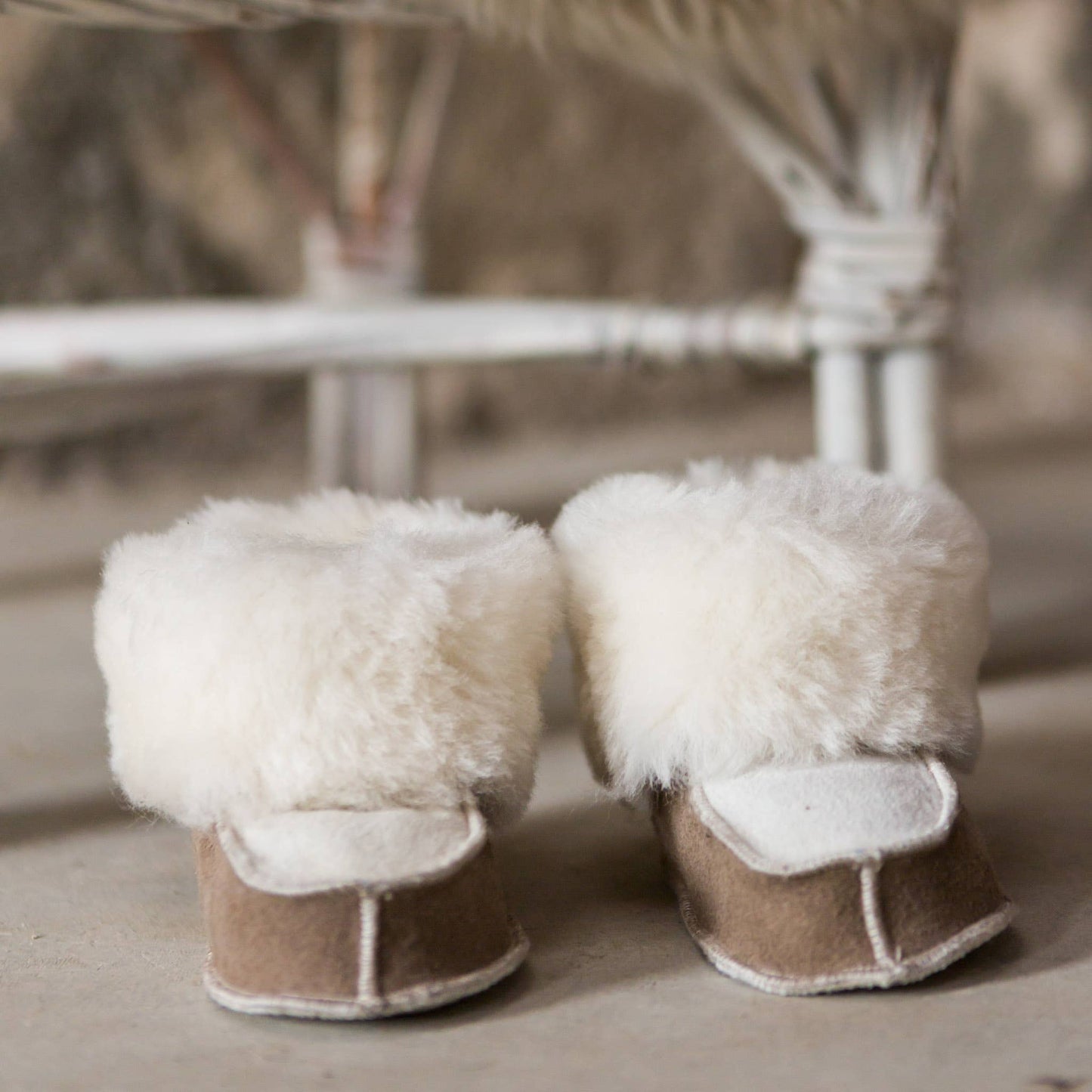 Sheepskin Baby Booties