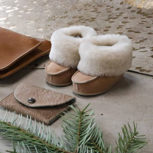Sheepskin Baby Booties