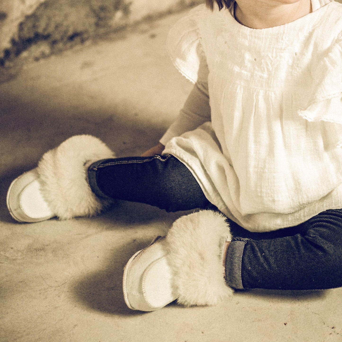Sheepskin Baby Booties